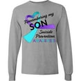 thumbnail image 3 of Inktastic Remembering My Son Suicide Prevention Awareness Long Sleeve T-Shirt, 3 of 5