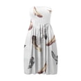 thumbnail image 4 of Rovga Fashion Summer Dress For Women Beach Boho Strapless Vacation Off Shoulder Floral Printed Elegant Dailywear, 4 of 5