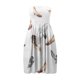 thumbnail image 3 of WILLBEST Vestidos Floreados para Mujer Vestido de Verano de Moda para Mujer Vestido Playero Bohemio sin Tirantes con Hombros Descubiertos Floral Grande, 3 of 3