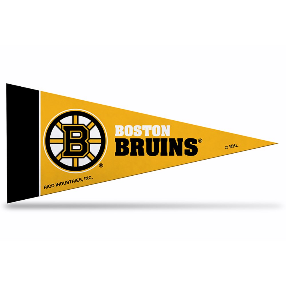 Boston Bruins Official NHL 10 inch x 4 inch 8 Piece Mini Pennant Set by