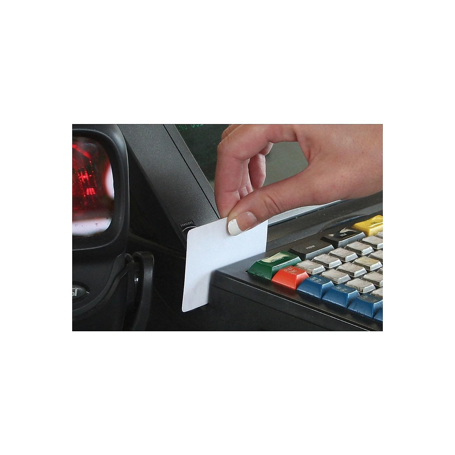 Ci Kyan Credit Card Reader Cleaner, POS Swipe Terminal Cleaning Cards Kit  (10 CR80 Cleaning Cards+10 Swabs)
