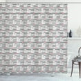 thumbnail image 1 of Ambesonne Animal Shower Curtain, Squirrel with Birthday Cake, 69"Wx70"L, Grey White and Pink, 1 of 3