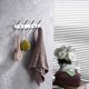 thumbnail image 3 of Perchero de pared con 4 ganchos, ganchos para abrigos, toallas, baño, cocina, albornoz, acero inoxidable SUS 304, plateado, 3 of 5