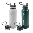 thumbnail image 1 of Termotermo para botella de agua, acero inoxidable, 1,2 L, pino gris, paquete de 2, 1 of 9