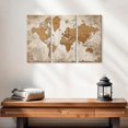 thumbnail image 2 of Elephant Stock Geographic World Map Iv Wall Art - Horizontal Multi Panel Canvas - Living Room Wall Decor - Education Multi Panel - Brown And Orange Decor - 23" x 14", 2 of 4