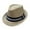 Beige, variant on NOKIO Straw Fedora Hat Mens Fedora Hats for Men Trilby Hat Sun Hat Panama Hat Wool Fashion Spring Summer Sunscreen Cap Accessories Sun Hat Flat Wide Brim Retro Jazz Top Hat Womens Straw Hat