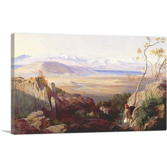 ARTCANVAS Butrinto Albania Canvas Art Print by Edward Lear - Size: 26" x 18" (0.75" Deep)