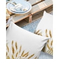 thumbnail image 2 of Pack of 2 Outdoor Pillow Covers, Autumn Wheat Plant Patterns Waterproof Square Throw Pillowcase Cushion Decorative Pillow Covers for Couch Patio Tent, 24x24 in, 2 of 6