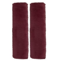2pcs Car Seat Belt Pad Soft Fiber Seatbelt Shoulder Strap Covers Comfortable Driving Cushion Universal Car Accessories for Car, Burgundy