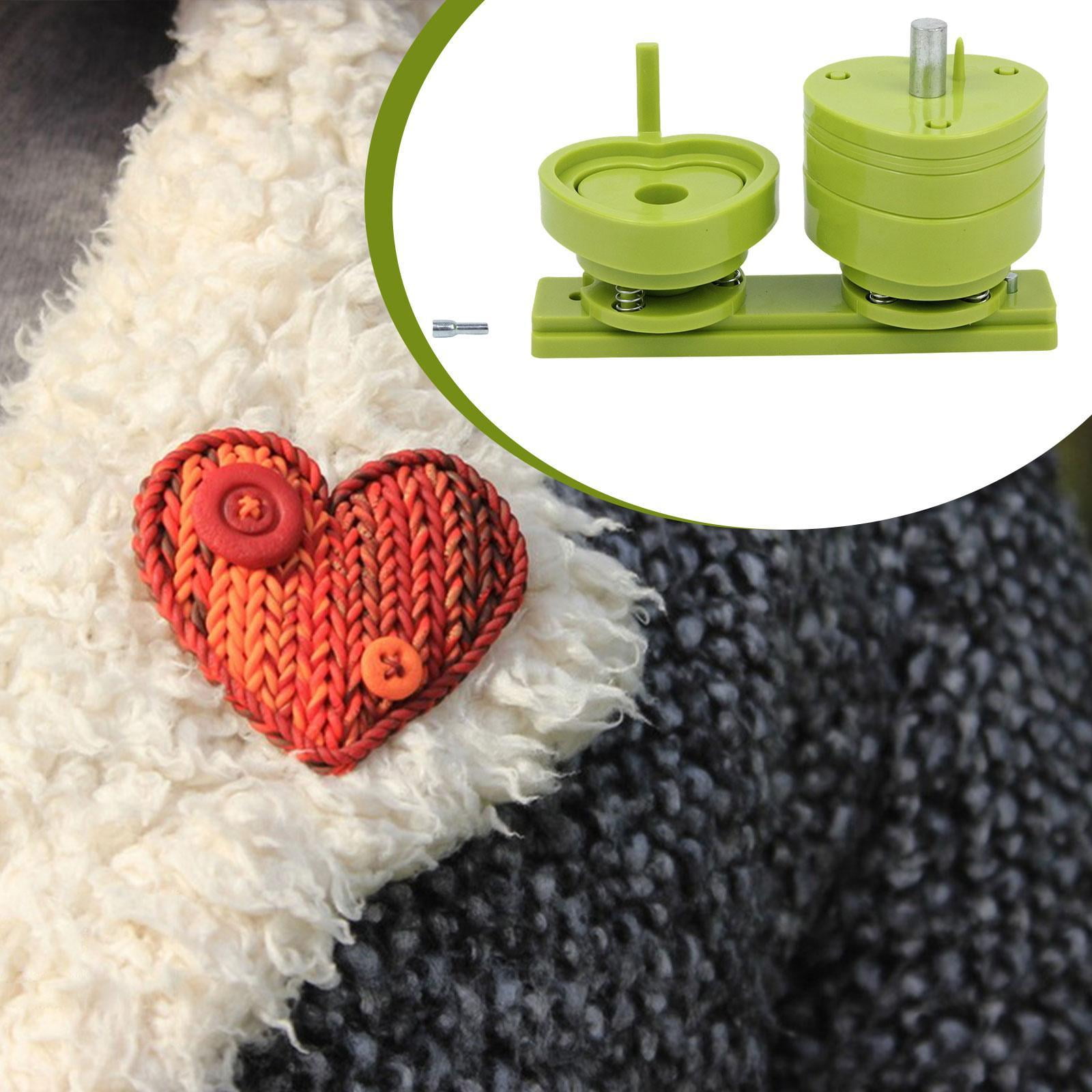 Badge Maker Die Mold Pin Button Heart Shape Durable ABS for Wedding School Office DIY Projects