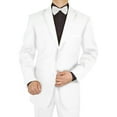 thumbnail image 2 of Mens Side Vent 2 Piece White Modern Fit Tuxedo Suit Giorgio, 2 of 6