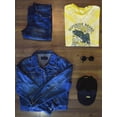 thumbnail image 3 of Retro College Superior Denim Tie Dye Cyclone Men -Image by Shutterstock, Male Medium, 3 of 4
