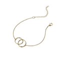 thumbnail image 2 of Galvanoplastia Geométrica Ronda Doble Anillo Pulsera Estilo Femenino Moda Joyería de mano, 2 of 5