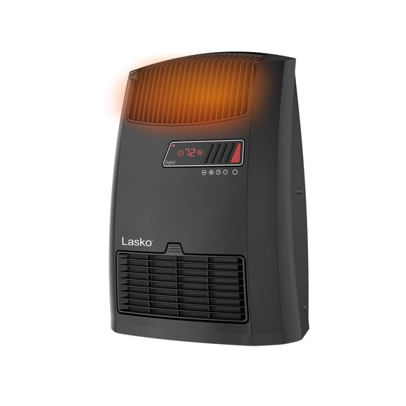 Lasko CC13700 Black 1500W 2 Speed, 8-Hour Timer, Thermostat Ceramic Console Space Heater