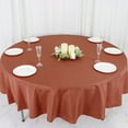 thumbnail image 5 of BalsaCircle 6 Pieces 90" Terracotta Round Polyester Tablecloths Fabric Table Cover Linens, 5 of 8