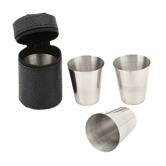 Hariumiu 4Pcs/Set Wine Mug Glass Elegant Portable Durable Wine Cup for Bar-