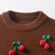 thumbnail image 5 of Cowsor Floral T Shirt for Kids Girl Boy Long Sleeve Boat Neck Sweater Crochet Thermal Tops Shirts Child, 5 of 7