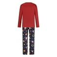 thumbnail image 7 of Odeerbi Christmas Pajamas For Family Women Parent-Child Outfit 2025 Long Sleeve Snow Letter Printed Housewear Top+Pants Suit Mom Red, 7 of 7