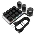 thumbnail image 3 of Teclado digital perfke 9 teclas 3 botones RGB ligero para PC Notebook Tablet, 3 of 5