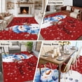 thumbnail image 5 of 8'x10' Area Rugs, Christmas Snowman Indoor Outdoor Area Rug for Living Room Bedroom, Xmas Birds Winter Snowflake Red Washable Bathroom Rugs Kitchen Floor Carpet Mats Home Decor Aesthetic, 5 of 8