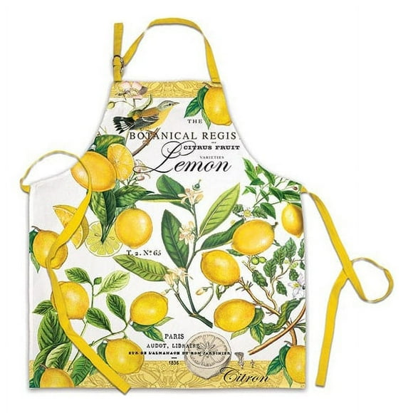 Michel Design Works Lemon Basil Cotton Chef Apron