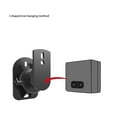 thumbnail image 2 of 2 Pcs Pivotant Réglable et -Tilt Angle de Rotation Fixation du Plafond Pince Réglable Universel par Satellite Haut-Parleur Support Mural, Noir, 2 of 9