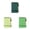 Green*1+Light Green*1+Blackish Green*1, variant on Clearance! 50 Blank 2Pc Notebooks (100 Pages) Per Notebook Planner Spiral Notebook