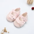 thumbnail image 5 of hirigin Baby Girl Shoes, Snowflake Print Anti-Slip Home Casual Kids Slippers Princess Pink Shoes, 5 of 6