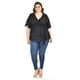 thumbnail image 4 of Blusa de encaje Roman Fashion /Tallas Extras, 5113 (Negro) negro 42, 4 of 6