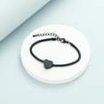 thumbnail image 4 of Heart Urn Bracelet for Ashes, Cremation Jewelry Leather Bracelets for Ashes for Men Women Memorial Ashes Bracelet with Filling Kits, 4 of 7