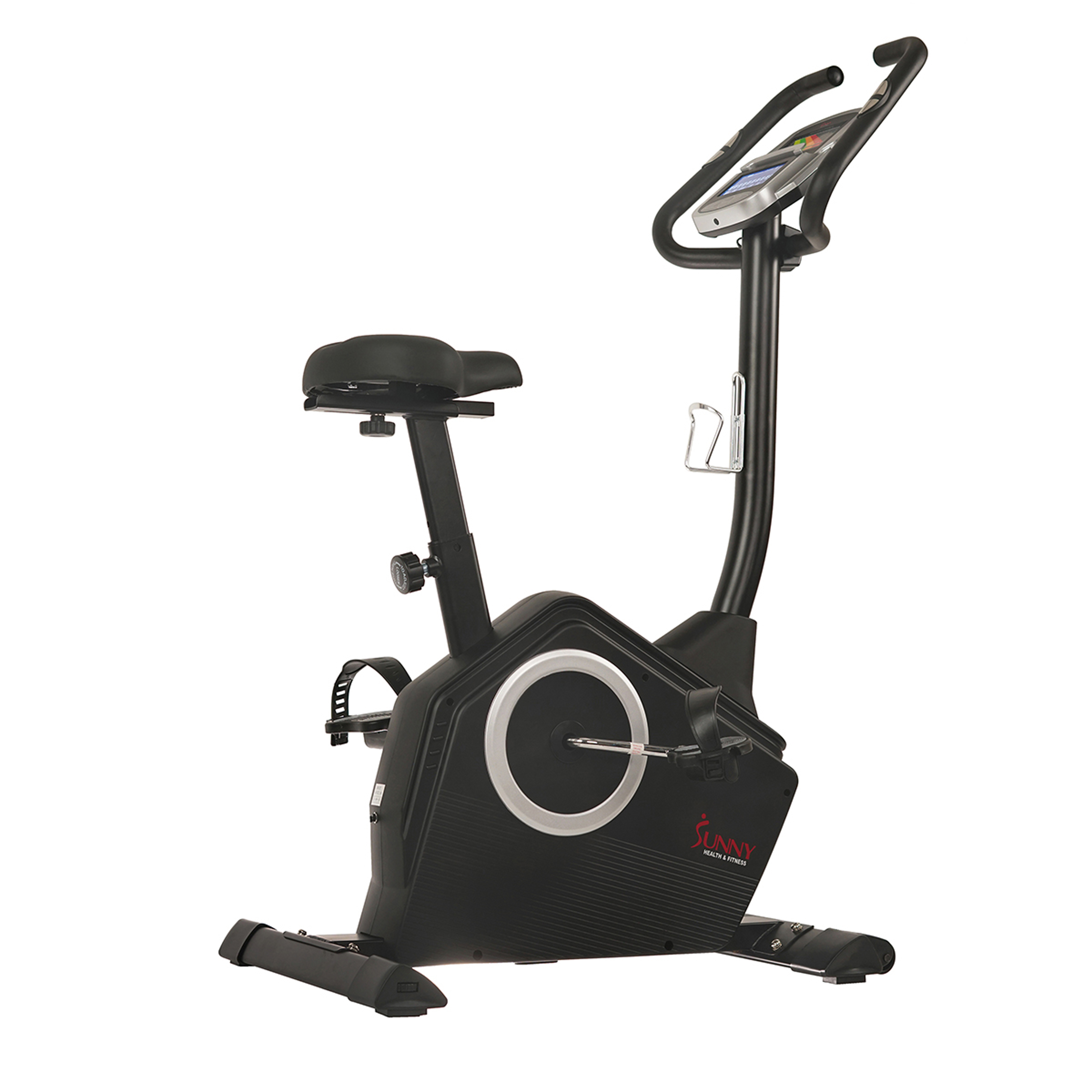 Sunny Health & Fitness Magnetic Upright Exercise Bike w/ LCD, Pulse Monitor, Stationary Cycling and Indoor Home Workouts SF-B2883 - image 5 of 9