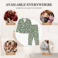 thumbnail image 7 of Picia Mushrooms Gnome Pattern Women’s Long-Sleeve Sleepwear Set - Soft 2-Piece Loungewear with Pockets, Comfy PJs for Relaxing Nights-XX-Large, 7 of 7
