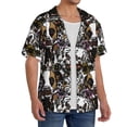 thumbnail image 2 of Fotbe Cute Dogs Puppy2 Camisa Estampada de Manga Corta para Hombre, Casual de Verano, Estilo Playero, Sin Arrugas-4X-Large, 2 of 5