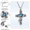 thumbnail image 4 of Crystal Cremation Jewelry Cross Urn Necklaces for Ashes for Women for Men, Retro Cross Keepsake Urn Memorial Necklace, 4 of 6