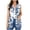 Blue|Print, variant on Womens Sleeveless Cardigan Open Front Comfy Casual Loose Jackets Fashion Fall Print Vest Outwear With Pockets (L, Blue|Print)