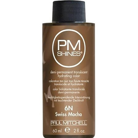 mitchell paul 2oz permanent demi shines pm hair color 6n mocha swiss walmart