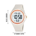 thumbnail image 3 of Reloj digital para estudiantes: reloj de pulsera deportivo resistente al agua para exteriores con alarma, cronómetro y pantalla luminosa para correr, hacer senderismo y para uso diario., 3 of 6