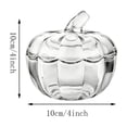 thumbnail image 4 of ICQOVD Pumpkin Shaped Storage Jar with Lid Decorative Tabletop Container Home Decor, 4 of 6