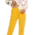 thumbnail image 5 of INSPIRE CHIC Women's Sleepwear Long Sleeve Tops and Pants Soft Loungewear Pajama Set Yellow S, 5 of 5