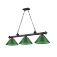 thumbnail image 7 of 3 Light Billiard In Traditional And Classical Style-14.75 Inches Tall And 14 Inches Wide Z-Lite 2306-3Mb-Arg, 7 of 7