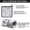thumbnail image 7 of Pioneer Flower Kitchen Oven Mitt and Pot Holder Sets 2 Pcs for Baking, Cooking and Grilling, Heat Resistant Up To 392 °F, 7 of 7