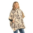 thumbnail image 2 of High Neck Button Cape with Floral Pattern, 2 of 4