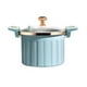 thumbnail image 1 of Olla a presión micro, superficie antiadherente, olla de sopa, cocina de inducción, uso general, doble asa, alta capacidad, verde, 1 of 2