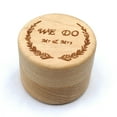 thumbnail image 4 of pitrice Rustic Wedding Wood Ring Holder Wedding Ring Bearer Box Engagement Engraving Wooden Rings Box, 4 of 7