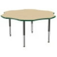 thumbnail image 4 of ECR4Kids 60in Flower Premium Thermo-Fused Adjustable Activity Table Maple/Green/Black - Super Leg, 4 of 8