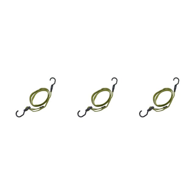 ZheElen 1/2/3/5 Durable Luggage Rope - Secure And Weather-resistant For Travel Easy Installation Straps With Hook yellow black 120cm 3PCS