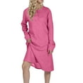 thumbnail image 2 of BangWanChi Long Sleeve Dress for Women Fall Women's Solid Color Textured Long Sleeved Round Neck Thick Dress, 2 of 5