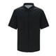 thumbnail image 2 of Camisas Manga Larga Hombre Camisa de playa de verano con cremallera de manga corta informal para hombre Camisa elástica arrugada con ligera (Black, M), 2 of 7
