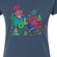 thumbnail image 3 of Trolls Movie - Christmas - Troll La La La La - Poppy & Branch - Juniors Fitted Graphic T-Shirt, 3 of 5