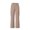 Khaki, variant on Wsysadlol Preppy Style Girls Wide Leg Cargo Sweatpants Baggy Pocketed Joggers, Casual Solid Color Sport Trousers Black